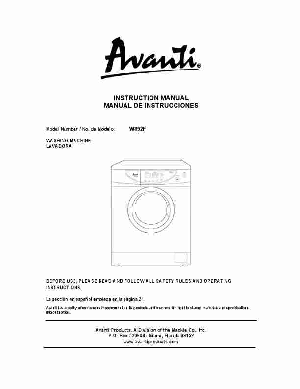 Avanti Washer W892F-page_pdf